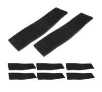 Mikikit 8 Piezas Esponjas Filtro Acuario Almohadillas Recortables para Tanque Peces Espuma Prefiltro Negra para Filtración y Compatible con Estanques Marinos Agua Dulce
