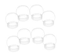 Mikikit 8 piezas Globos De Transparentes Para Manualidades DIY De Con Tapa Giratoria Para Decoración Navideña Y Proyectos
