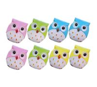 Mikikit 8 piezas Sacapuntas Manual Doble para Lápices de Colores Escolares Afilador Portátil Seguro y Duradero con Superficie Lisa Fácil y Rápido para Escuela y Oficina