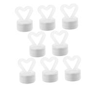Mikikit 8piezas Bloques De Plástico Para Globos Pesas De Plástico Blancas Para Decoración De Boda Centro De Mesa Fiestas De Cumpleaños