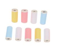 Mikikit 9 rollos Papel Térmico Adhesivo para Impresoras Térmicas Resistente Desgaste y Alta Resolución para Etiquetas Notas y Recibos Compatible con Impresoras Portátiles
