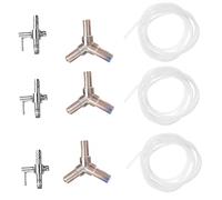 Mikikit 9piezas Kit De Incubación para Salmuera De Camarones Accesorio para Bomba De Aire Control De Oxígeno Conector para Bomba De Oxígeno para Acuarios y Tanques De Peces