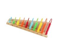 Mikikit Ábaco Educativo Cuentas de Colores, Herramienta Didáctica Aprendizaje de Matemáticas, Material de Conteo Infantil, 1 Unidad Adecuado para Desarrollo Temprano