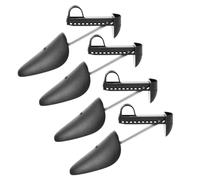 Mikikit Accesorio para Zapatos 4 Pares Ajustables en Negro de Material Compuesto para Mantener Forma y Prolongar Vida Útil en Oficina y Hogar