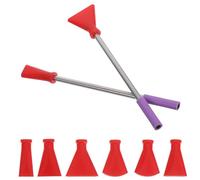 Mikikit Accesorios para Boquillas de Pintura Acrílica Vertida, Set de Acero Inoxidable Múltiples Tamaños para Técnicas de Pintura Manual y Profesionales