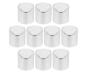 Mikikit Accesorios para Botellas 10 Tapas de Plástico 24 MM para Champú y Loción Proyectos Personales y Cuidado Diario