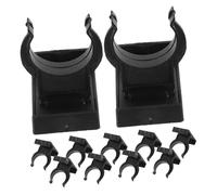 Mikikit Accesorios para Patas de Armarios 12 Juegos de Clips de Plástico para Zócalos y Juntas de Esquina para Muebles de Cocina y Armarios