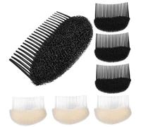 Mikikit Accesorios para Peinar el Cabello 6piezas Peine Moldeador de Esponja Autoadherente Cómodo Acrílico para Mujer en Bodas y Fiestas