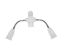 Mikikit Adaptador de Casquillo Multi Cabezal con Manguera Flexible Conversor de Portalámparas para Iluminación Direccional Accesorio Duradero y Fácil de Instalar para Bombillas