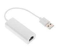 Mikikit Adaptador Ethernet USB 2.0 Puerto Rj-45 para Computadora Portátil y Escritorio, Velocidad 10/100mbps, sin Necesidad de Alimentación Externa, Material Abs