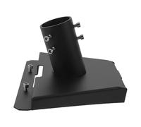 Mikikit Adaptador Montaje Fácil en Negro Hierro Antena Satélite de Soporte Resistente Intemperie de 28mm a 54mm para Tubos Metálicos Exteriores y Techos
