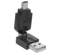 Mikikit Adaptador USB a Mini USB 5.0 Cable Compacto Conector Hembra Giratorio 360 Grados para Ordenadores Portátiles y Accesorios Portátiles