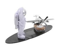 Mikikit adornos de aromaterapia de aviones ambientador automático para coche difusor de ambientador de coche estatua de astronauta difusor de aceite esencial abdominales