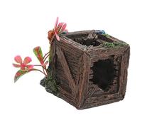 Mikikit Adornos para Acuarios Cueva Pececito Decoración Acuario Resina Duradera