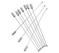 Mikikit Alfileres Rectos de Acero Inoxidable 90 MM con Tope 10 Piezas para Manualidades Broches de Metal para Bisutería y Accesorios de Costura Imperdibles para Bufandas y Sombreros