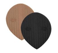 Mikikit Almohadillas Antideslizantes Suela Del Zapato 2 Piezas Pequeño Tamaño Material Pu Beige y Negro Parche Reparación Suelas Deportivas y Zapatos Casuales Protección y Agarre Para Uso Diario