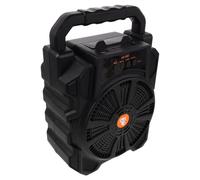 Mikikit Altavoz Inalámbrico Portátil Negro para Camping y Fiestas Espontáneas Soporte USB y Batería de Larga Duración, Altavoz de Plástico para Música en Exteriores