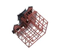 Mikikit Ancient Architecture Aquarium Ornament Bonsai Landscape Decoration For Fish Tank and Terrarium Display