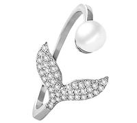 Mikikit Anillo De De Para Mujer y Niña Joyería De Océano Cierre Ajustable Para Regalar Ocasiones Especiales Como Boda o Cumpleaños