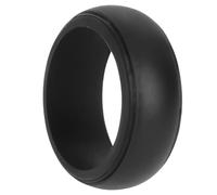 Mikikit Anillo De Silicona Negro Talla 10 Para Ejercicios De Fuerza, Accesorio Deportivo Antideslizante, Resistente Látex, Adecuado Para Actividades Al Aire Libre y Rehabilitación De Dedos