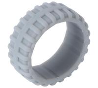 Mikikit Anillo Deportivo de Silicona Diseño de Neumático Obsequio de Navidad para Hombres Color Gris Oscuro Material Suave y Cómodo para Usar Actividades al Aire