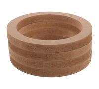 Mikikit Anillos Espaciadores para Altavoces de Coche 65 Pulgadas 2 Pares MDF Reemplazo Almohadilla Espaciadora para Puertas de Automóvil Mejora Audio Vehículo