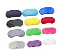 Mikikit Antifaz Protección Total Ojos para Dormir de Poliéster Ligero y Cómodo 25 Piezas con Correas Elásticas, Adecuado para Viajes y Hoteles