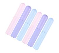 Mikikit Aplicador De Labios De Silicona y Pincel De Labios 6 Unidades Tamaño Pequeño Flexible Para Uso Diario Maquillaje y Brillo Labial Portátil Colores Rosa, Púrpura y Azul