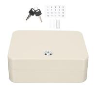 Mikikit Armario para Llaves de Pared Capacidad para 20 Llaves Caja Organizadora de Color Claro Soporte Seguro de Coche y Hogar Estuche Montado para Uso en Oficina y Propiedad Inmobiliaria