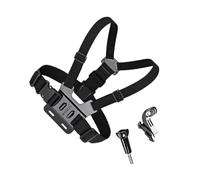 Mikikit Arnés de Pecho para Cámara Deportiva Soporte Multiángulo Compatible con Gopro Negro