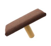 Mikikit Banco para Arrodillarse Pequeño de Madera Maciza con Cojín Marrón Taburete Ergonómico para Meditación y Yoga Soporte Postural Portátil para Personas hasta 150 CM de Altura