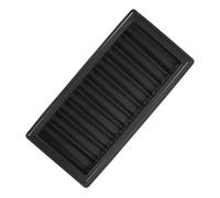 Mikikit Bandeja de Fichas de Póker para Mesa de Juego Portafichas de Plástico Negro Capacidad para 500 Fichas Soporte Plano y Duradero Organizador para Hold'em Adecuado para Tienda y Hogar