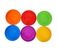 Mikikit Bandejas Plásticas para Infantil Platos de Dibujo y Fijación de Color Herramientas Prácticas para Manualidades y Arte Fáciles de Transportar y Almacenar