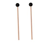 Mikikit Baquetas de Madera y Goma para Xilófono, 2 Piezas Mango Ergonómico, Diseño Compacto Portátil para Músicos en Conciertos y Viajes Varios estilos