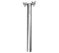 Mikikit Barra de Garra para Pájaros de Acero Inoxidable 35x7x2,5 Cm Color Plata, Fácil de Instalar para Agapornis y Periquitos en Juguetes y Áreas de Juego