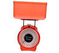 Mikikit Báscula de Cocina Mecánica Portátil de Plástico para Alimentos Escala Precisa Adecuado para Cocina y Preparación de Comida Color Aleatorio