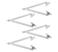 Mikikit Bisagra de Soporte Plegable de Hierro para Puerta de Gabinete, 4 Piezas, Bisagras Ajustables y Resistentes para Muebles, Armarios y Escritorios Cierre Suave y Ahorro de Espacio