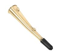 Mikikit Bocina de Seguridad Ferroviaria de Cobre Dorada Sonido Claro y Fuerte, Fácil de Usar, para Equipo de Señalización Ferroviaria en Forma de Cuerno de Toro