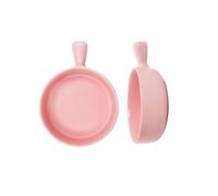 Mikikit Bol para Ensaladas y Noodles con Mango Aislante para Cocina Moderna y Desayunos Casa Color Rosa