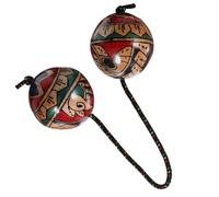 Mikikit Bola de Ritmo Manual Pintada Mano Instrumento Musical Mano para Desarrollo Rítmico y Conciencia Musical Diseño Ergonómico Sonido al Agitar para Práctica de Percusión