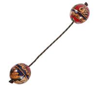Mikikit Bola Rítmica de Madera Hand Shaking Ball Agitador Musical Instrumento de Percusión Ligero y Portátil para Grupo y Individual