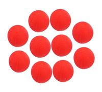 Mikikit Bolas de Esponja Rojas para Jo 4.5Cm Accesorios para Cosplay Trucos de Calle Fiesta Decoraciones 10 Piezas