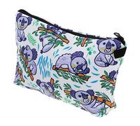 Mikikit Bolsa de Cosméticos Resistente y Multifuncional Estampado Creativo de Poliéster de Koala para Turismo y Camping Adecuado para Mujeres y Niñas