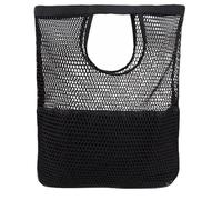 Mikikit Bolsa de Playa Plegable de Algodón Gran Capacidad y Diseño Casual, Reutilizable y Fácil de Transportar para Uso Diario y Días de Playa