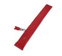 Mikikit Bolsa para Baquetas de Percusión de Pu Roja con Tachuelas, Estuche Portátil para Baquetas y Mazos, Organizador Compacto para Batería, Accesorio Ligero para Músicos en Conciertos