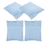 Mikikit Bolsas De Carbón Activado De Bambú 4 Piezas, Purificadoras y Absorbentes De Olores, Regenerables Al Sol, Para Aire En Hogar, Coche, Armario, Desodorizante Profesional Portátil