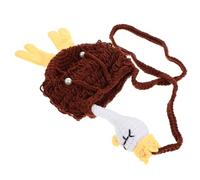 Mikikit Bolso Bandolera de Crochet Hecho a Mano Diseño de Animal Bolso Kawaii para Celular para Niños y Actividades y