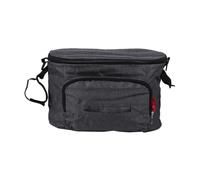 Mikikit Bolso Organizador para Carrito Gris Bolsa Colgante con Correas Gruesas para Cochecito Ligero y Estándar Bolsa Multiusos para Paseo y Viaje