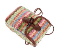 Mikikit Bolso Playa Mujer Grande Crochet Trenzado Coreano Bandolera de para Viaje y Diario con Gran Capacidad Resistente y Práctico para Pertenencias