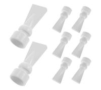Mikikit Boquilla de Pato para Acuario 25 Mm Color Claro, 8 Unidades, Boquilla de Salida Pecera de Plástico Giratoria Ajustable para Bomba de Retorno, Instalación de Plomería para Acuarios